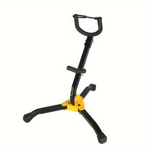 TEMU 금속 접이식 색소폰 스탠드, 조절 가능한 삼각형 베이스 색소폰 홀더, 휴대용 색소폰 랙 악기 알토 색소폰, 알토 테너