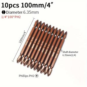 TEMU 강력한 자석 팁의 합금 강철 드라이버 비트 세트