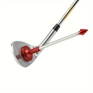 TEMU 1개 워소페 골프 정렬 보조기 - 3단 텔레스코픽 방향 표시봉, 강력한 자석 내장, 정밀 스윙 교정 장치 (칩핑, 퍼팅, 드라이빙용) - 헤비듀티 구조, 인체공학적 그립 - 클럽 호환 (레드/블루/블랙/오렌지) - 초보자와 프로를 위한 실내/야외 연습 훈련 도구 - 가볍고 휴대하기 쉬운 골프 스윙 트레이너, 골프 정렬 스틱 홀더