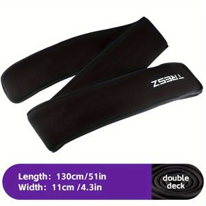 TEMU TRESZ 헤비듀티 낚싯대 가방 - 접이식 플라이낚시 로드 케이스, 충격 방지 디자인, 블랙 휴대용 로드 슬리브 커버, 민물/바닷물용, YKK 지퍼 & 무료 설치 (모든 낚싯대 호환)