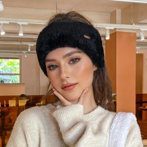 TEMU 1개 여성용 겨울 방한 귀마스크, 플리스 안감 야외 스포츠·사이클링·수면 캡|스포츠헤어밴드