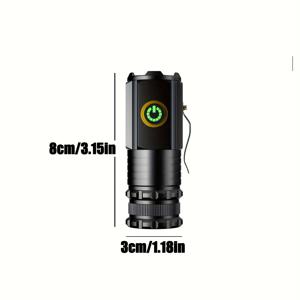 TEMU 3 * P35 강한 빛 손전등, 18350 리튬 배터리, 펜 클립 및 자석 꼬리 포함, 가족, 산책, 유지보수에 매우 적합, 고급 선물 상자로 선물 가능