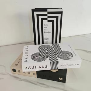 TEMU [2D 플랫] 바우하우스를 모티브로 한 책 상자 3세트 - 홈 오피스, 책장, 또는 방 액센트용 현대적인 벽 장식, 프레임리스 종이 장식품, 사무실 벽 미술 | 장식 | 프레임리스 상자, 책장 장식