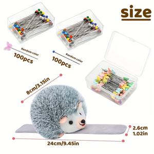 TEMU 200개 귀여운 여우 핀 쿠션, 탄성 스트랩 포함 - 컬러풀한 수공예 DIY, 수공예 용품 | 재미있는 디자인 | 탄성 스트랩 쿠션, 수공예 액세서리