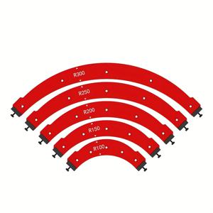TEMU 목공용 라디우스 코너 지그 5개 세트, 라운드 코너 라디우스 템플릿, 라디우스 지그 코너 라우팅 템플릿, 라우터 테이블 지그,정밀 템플릿,고정밀 지그,경량 목공,가구 제작자