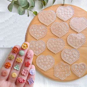 TEMU 12개 실리콘 미니 꽃 폴리머 클레이 모양, 보석 만들기용 귀걸이 장식, 과일색 꽃 디자인, 크래프팅 및 DIY 프로젝트용, 보석 만들기 용품|꽃 패턴|실리콘 모양