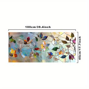 TEMU 1개 2D 평면 PVC 창문 필름 스티커, 주방 및 방 장식용 비닐, 사계절 휴일 파티 생일 축하 창문 . 정전기 접착 프라이버시 유리 데칼, 홈 데코, 창문 프라이버시 스티커, 2D 플랫