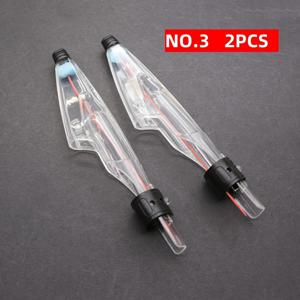 TEMU 2개 투명 낚시대 보호 커버 - 내구성 있는 PC 소재, 흰색 지퍼 포함, 쉬운 접근 및 야외 낚시에 적합, 낚시 장비 | 슬림한 디자인 | 안전한 지퍼 클로저|낚시대