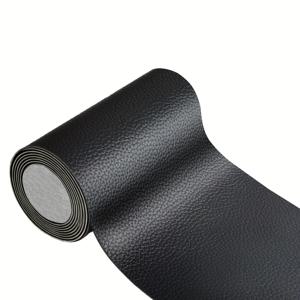 TEMU 가죽 수리 패치 키트 - 헤비듀티 PVC 가죽 자체 접착 테이프, 소파, 자동차 시트, 가방, 재킷, 신발, 가구의 찢어진 가죽 즉시 수리 - 블랙/컬러 (4x48 인치 롤) - DIY 가죽 & 비닐 찢김 수리