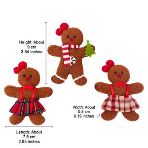 TEMU 1세트 3PCS 크리스마스 트리 장식 펜던트 새해 선물 걸이 장식 크리스마스 트리 장식 드롭 피니얼 귀여운 레트로 펠트 소프트 피규어 참 홈 데코 제품 파티 벽난로 선반 사무실 책상 테이블