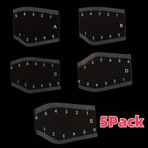 TEMU 5팩 재사용 가능한 투명 눈썹 자 - 타투, 눈썹 디자인, 초보자 및 전문가용 투명 가이드가 있는 정밀 측정 도구 - 내구성 있고 쉽게 청소할 수 있는 미용 스텐실, 전문가 또는 가정 사용을 위한 쉬운 사용 디자인, 매끄러운 가장자리, 애호가용, 여성용 눈썹 스텐실, 남성용 눈썹 스텐실, 눈썹 도구, 눈썹 브러시, 메이크업, 눈썹 제품, 스풀리