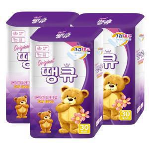 TEMU 오리지널 땡큐 3겹 14m 30롤 1팩/2팩/3팩 화장지 휴지