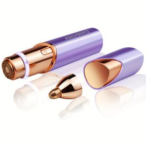 TEMU 콘두로마 2-in-1 전동 눈썹 & 얼굴 털 제거기 - 무통 제모기 LED 라이트 포함, 휴대용 이온 제모 면도기, 순간 민감 라이트 베이지 케어 (왁스/IPL/레이저 없음)