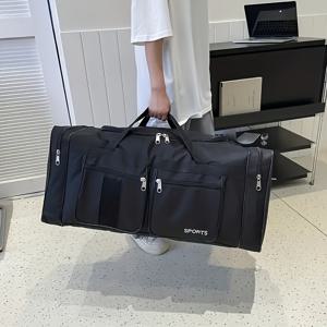 TEMU 대용량 여행 더플 백, 스포츠 피트니스 체육관 요가 토트, 위켄더 오버나이트 백 및 수하물 가방 정리함