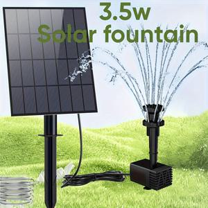 TEMU 1개 태양광 분수 펌프, 태양광 분수, 태양광 새 목욕 펌프, 1.5W-3.5W 무료 스탠딩 휴대용 부유형 태양광 분수 펌프, 정원, 연못, 수영장, 야외 및 뒷마당용 휴대용 부유형 태양광 음용수 펌프|수경