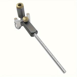 TEMU 1pc 정밀 목공 스크라이브 도구, 듀얼 퍼포즈 직선 및 아크 스크라이버, 내구성 있는 알루미늄 소재, 조절 가능한 휠이 있는 평행선 그리기 도구