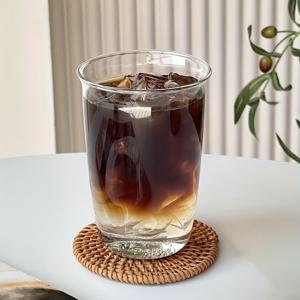 TEMU 1pc 아이스 아메리카노 라떼 커피 컵 높은 붕규산 유리 컵 단순화 된 워터 컵 우유 컵 음료 컵 주스 컵