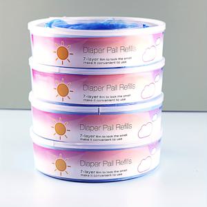 TEMU Genie 및 Munchkin 기저귀통 리필과 호환되는 1/4개 기저귀통 리필