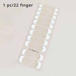 TEMU 1 시트/22 손가락 홀로그래픽 글리터 프렌치 팁 매니큐어 스티커와 네일 파일, 네일 디자인, 네일 아트 팁