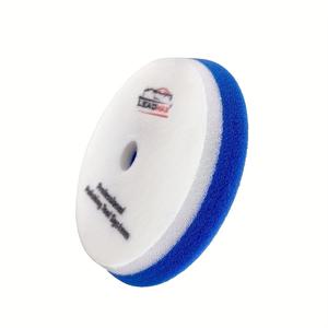 TEMU 1개 이중 색상 베벨 엣지 폼 폴리싱 패드, 자동차 미용 폴리싱 왁스 스펀지 트레이, 자동차 헤비 폴리싱 패드, 진동 던지기 기계 특수 5인치 던지기 디스크, 이중 스펀지 디스크, 페인트 스크래치 제거용 GA 폴리싱 휠