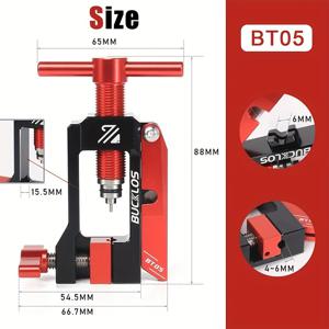 TEMU BUCKLOS 자전거 유압 디스크 오일 바늘 도구 2in 1 자전거 케이블 호스 커터 플라이어 커넥터 인서터 케이블 설치 프레스, 사이클링 액세서리, 인체공학적 그립, 신뢰성 있는 성능, 사이클링 애호가용