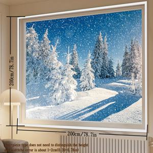 TEMU 겨울 창문 방풍 보온 필름, 방풍 및 냉방 저항성 열 필름, 햇빛을 막지 않는 고화질 투명 필름, 드릴링 없이 쉽게 설치할 수 있는 다양한 창문 유형에 적합합니다.