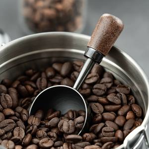 TEMU 빈티지 커피 측정 스푼, 단단한 나무 커피 숟가락, 10그램 용량, 호두나무 손잡이, 커피, 차 등에 완벽함, 휴일 선물로 적합