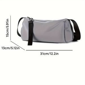 TEMU 싱글 숄더백 남성 크로스바디 소형 백팩 코리안 스타일 캐주얼 대용량 메신저백 고밀도 나일론