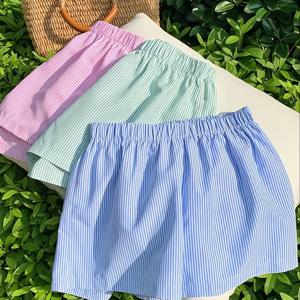 TEMU 여성을 위한 세트의 세 개의 피스, 컬러 블록 체크 패턴, 솔리드 컬러 패치, 버튼 디자인의 탄성 허리 반바지.