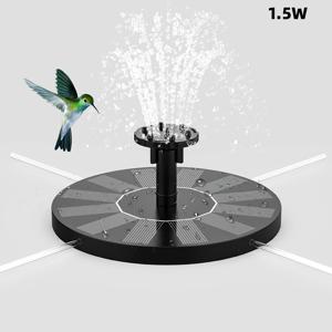TEMU 야외 태양광 부유식 분수 펌프, 1W/1.5W/3.5W, 8가지 액세서리 포함, 연못, 수영장 및 야외 장식에 적합, 부유형 디자인, 간편한 설치, 내구성 있는 구조, 에너지 효율 높음인 모터, 연못 공기 주입, 정원 장식