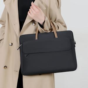 TEMU 1개 남성 & 여성용 13/14/15인치 노트북 브리프케이스 - 소프트 핑크 - 골드톤 하드웨어, 지퍼 클로저 & 디자인의 전문가용 컴퓨터 가방, 사무실, 출퇴근, 여행용 컴팩트 핸드백