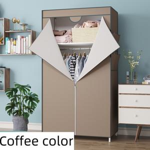 TEMU NLDDD 공간 절약형 옷장 정리함 (행잉 로드 & 선반 포함) - 튼튼한 부직포 소재 수납 캐비닛 (기숙사, 옷장, 침실용) - 다용도 디스플레이 케이스 (옷, 액세서리, 기념품 보관용), 옷을 위한 옷장, 기숙사 가구, 디자인, 견고한 구조, 대학생