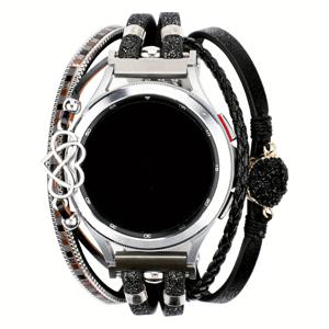 TEMU 보호 가죽 밴드 - 삼성 7/6, 5, 4 (40mm/44mm) / 워치 6 클래식 (42mm/46mm/43mm/47mm) / 5 프로 (45mm) / 액티브 2 호환, 20mm/22mm PU 핸드메이드 멀티레이어 랩 밴드