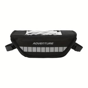 TEMU For BMW 어드벤처 여행용, HONDA용, SUZUKI용, KAWASAKI 시리즈 모델에 적합한 범용 모터사이클 핸들바 수납 가방 라이더 시트 백 폰 포켓 터치 스크린 맵 내비게이션