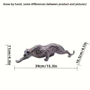 TEMU 크리에이티브 레진 수상화 - 치타, 거실·침실·사무실용 장식품 & 데스크탑 소품 (크리스마스/할로윈/가을 홈데코), 수집가 피규어