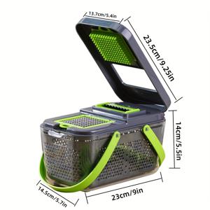 TEMU 22개 세트의 독립적인 채소 썰기 및 갈기 도구, 채소 썰기 및 갈기 도구 22개 세트, 채소 썰기 및 갈기 도구 보관함, 두 가지 기능의 도구, 채소 썰기 및 갈기 도구, 꽃 썰기 및 갈기 도구