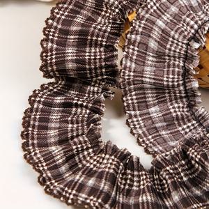 TEMU 2야드 빈티지 체크 프릴 레이스, 의류·인형·홈데코용