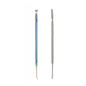 TEMU 2개 스테인리스 스틸 속눈썹 분리 도구 - 엉킴 방지용 듀얼 엔드 리프팅 & 그루밍 빗, 컬링된 속눈썹을 위한 하이포알러제닉 메탈 뷰티 케어 액세서리