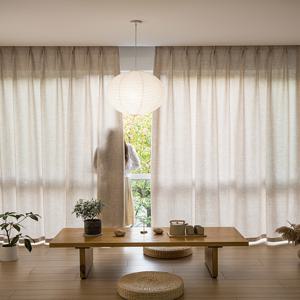 TEMU 2pcs 일본 영감을 받은 베이지 시어 커튼 - 로드 포켓 디자인, 조명 필터링, 내구성 있는 폴리에스테르, 거실이나 침실 장식에 이상적, 모든 계절 사용, 거실 커튼