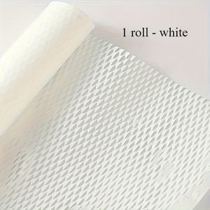 TEMU 선물 포장용 벌집 크래프트 종이 롤 1개 - 충격 흡수, 꽃무늬 안감 재질, 19.7인치 x 360인치, 화이트/핑크, 나비 테마, 고품질 및 내구성 있는 충격 흡수 소재 | 판타지 스타일 종이 | 자연스러운 외관의 꽃 포장지