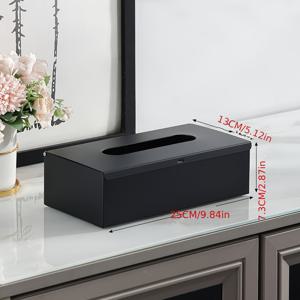 TEMU 스테인레스 스틸 종이 타월 홀더, 단일 팩, 설치 필요 없음, 거실, 식당, 욕실, 침실용 다기능 카운터탑 및 벽걸이 디스펜서 - 부드러운, 브러시드 마감, 검정색 및 금색, 화장실용 종이 타월 보관 용기, 화장실용 종이 타월 보관 용기|화장지