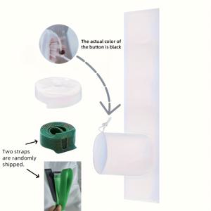 TEMU 휴대용 에어컨 창문 씰링, 100% 밀폐 효과 휴대용 에어컨 및 유리 건조기용 에어컨 창문 씰링 벤트 키트, 조절 가능한 길이로 쉬운 설치를 위한 모바일 에어컨 건조기 베이스씰 키트