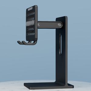 TEMU Apple iPad Pro/Air, 미니와 호환되는 조절 가능한 리프팅 태블릿 스탠드 알루미늄 합금 홀더 데스크탑 수납 랙, 드라마 라이브 시청 및 공부용 스마트폰 지지대, 사무실 선반 메탈 베이스