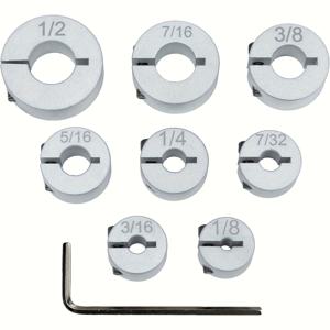 TEMU 알루미늄 스톱 칼라 세트 - 드릴 비트 깊이 스톱 - 우수한 분할 링 디자인 - 8pcs 세트 (, 7/16