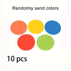 TEMU 10개입 컬러 플랫 스포츠 필드 포인트 | 실내외 축구 및 농구 속도 훈련 및 연습용 고무 미끄럼 방지 마킹, 멀티 컬러, 안정성 및 기능성 향상