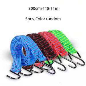 TEMU 다기능 탄성 스트랩 5개, 및 전기 자전거 고정용 여행 가방 타이다운, 및 전기 스쿠터 묶는 탄성 코드, 색상은 다를 수 있습니다.|전기자전거|전기스쿠터