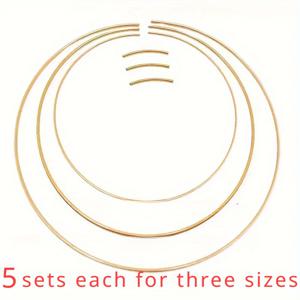 TEMU 15피스 DIY 액세서리 세트, 금속 차량 걸이 링, 수제 오픈 서클, 3가지 사이즈, DIY 차량 걸이 링 세트, 커넥터 포함, 드림넷 및 수공예용, 금속 프레임 부품, 창의적인 수제 차량 액세서리, DIY 공예,공예 부품,예술적 커넥터,장식용 반지,내구성 있는 금속,창의적인 제작자들,DIY 취미 애호가들