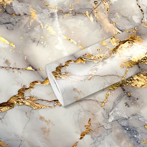 TEMU 1 롤 자체 접착 마블 효과 벽지 - 방수 그리드 벽 스티커, 쉽게 청소 및 절단, 주방, 욕실, 거실, 및 기숙사 장식에 이상적, 욕실 벽지 | 마블 패턴 | 쉬운 설치, 욕실 장식