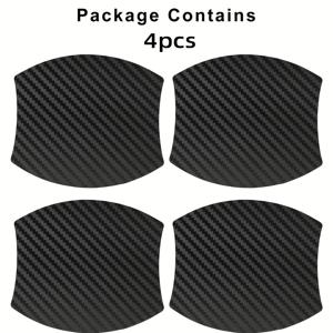 TEMU 차량 도어 핸들용 4개 세트 방지 스크래치 자석 스티커. 접착제가 없으며 철문에 강력하게 자석으로 부착됩니다. 차량 도어 페인트를 보호합니다