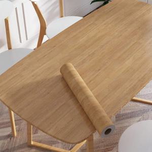 TEMU 1롤 나무 무늬 접착식 벽지, 카운터탑 캐비닛 테이블 옷장용 러스틱 리모델링 비닐 필름 스티커, 탈부착 가능한 벽면 패널, 벽지|시트지